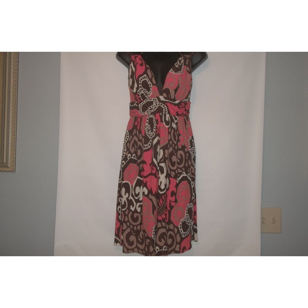 Milly Of New York Women's Multi-Color Sleeveless Silk Dress Size S Above Knee